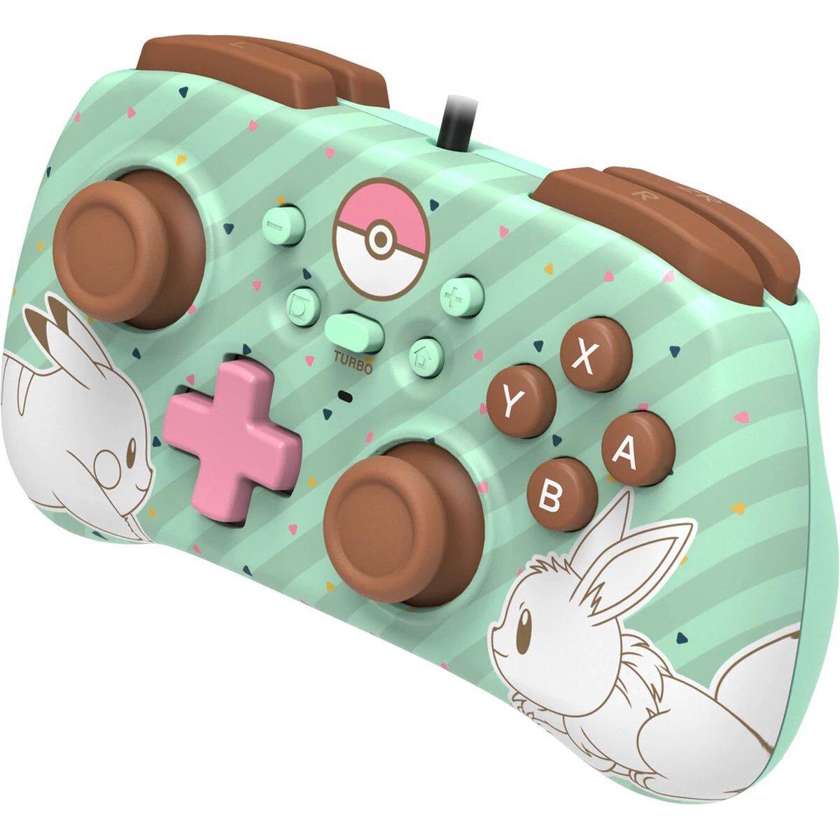 Mini Nintendo Switch Pikachu Eevee Wired Controller Groen