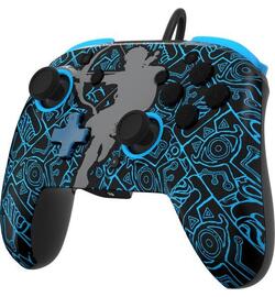PDP Rematch - Wired Nintendo Switch Controller - Glow in the Dark - Zelda Sheikah Shoot