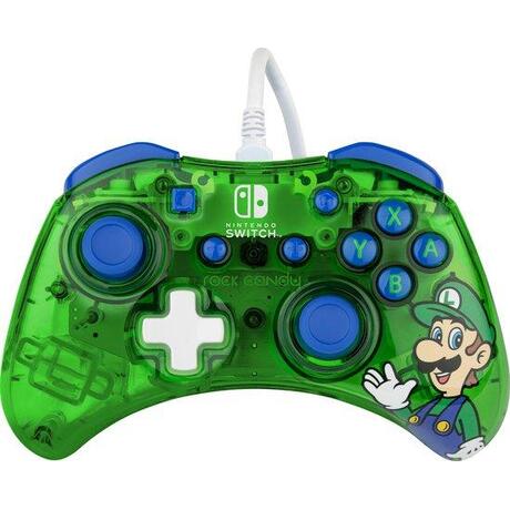 Rock Candy Wired Controller - Luigi Lime - Nintendo Switch & Switch OLED