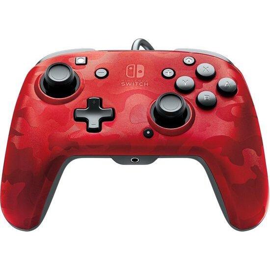 Faceoff Deluxe Nintendo Switch PDP Controller Red Camo Extra Knoppen werken niet