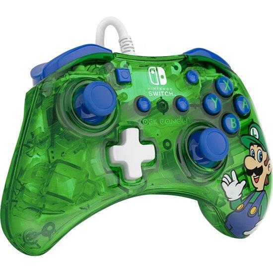 Rock Candy Wired Controller - Luigi Lime - Nintendo Switch