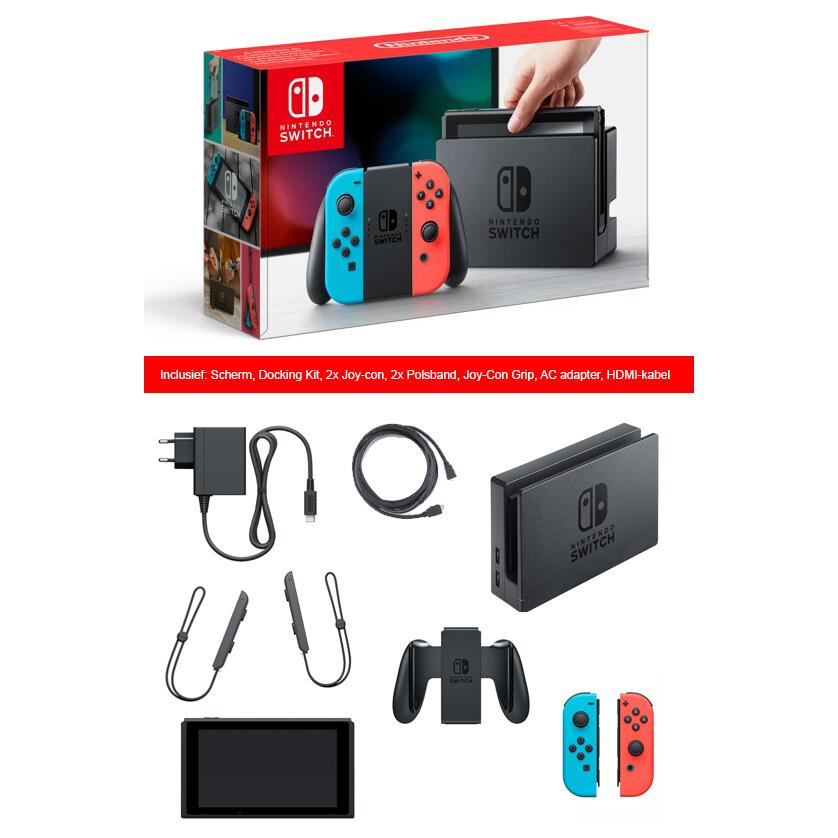 Bank wol lava Nintendo Switch Console - Rood/Blauw (Switch) kopen - €260